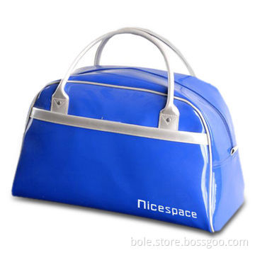 Travel Duffel Bag with Attractive Blue Body Including White Handle, OEM and ODM Orders are Welcome